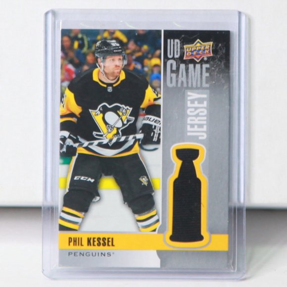 Phil Kessel Upper Deck Game Used Jersey Hockey Card #GJ-PH 2019/20 Penguins - Picture 1 of 2